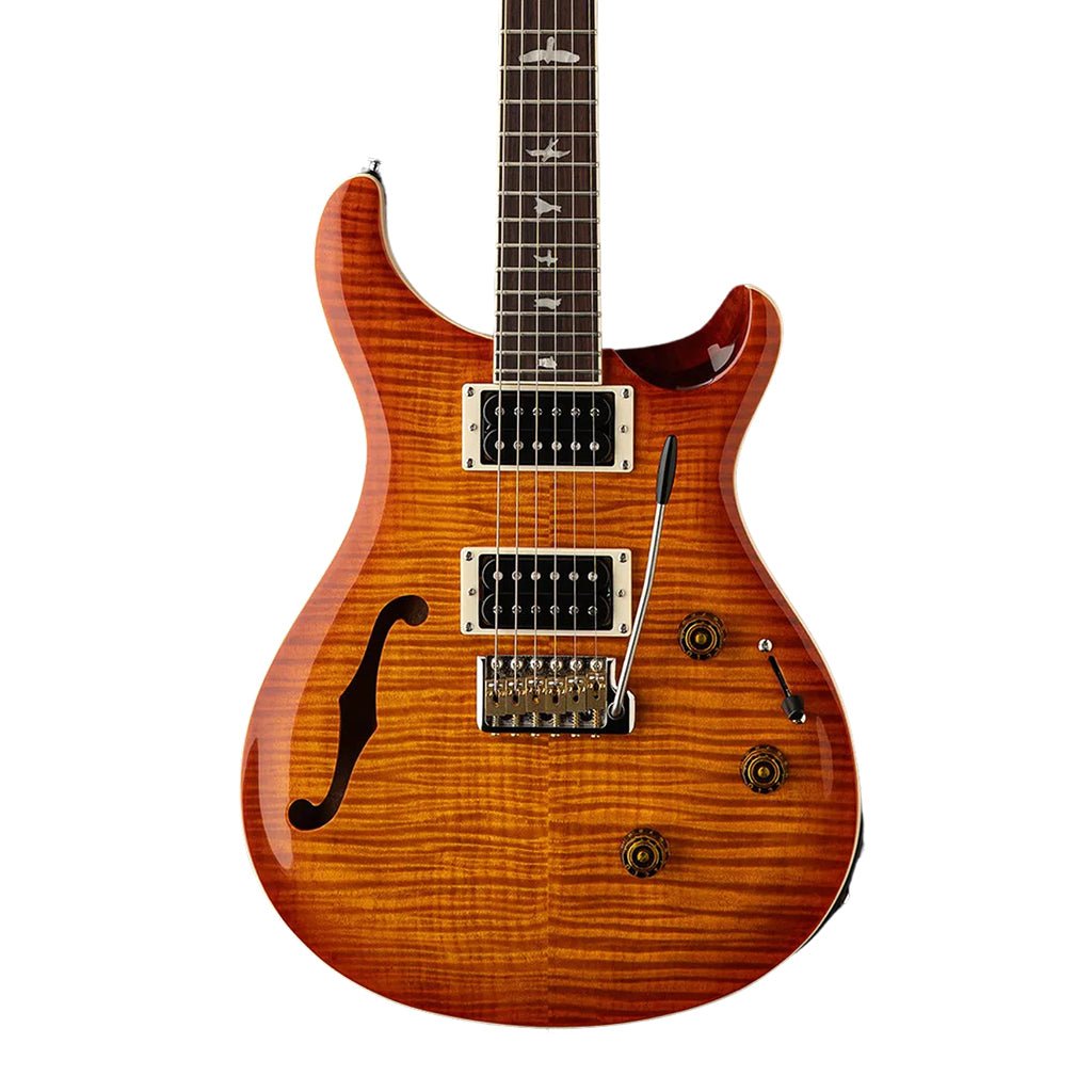 PRS SE Custom 24 Semi Hollow Piezo - Vintage Sunburst Electric Guitars Sky Music