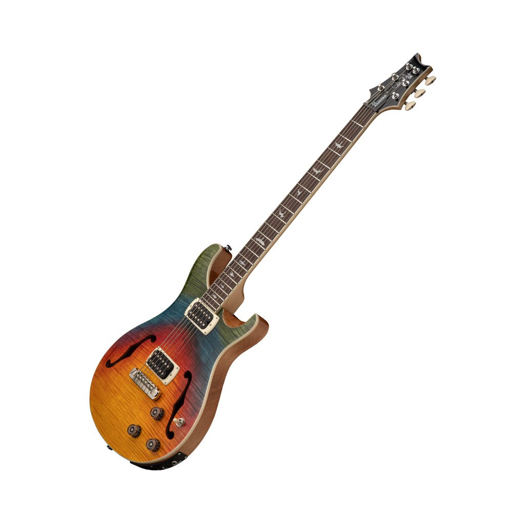 PRS SE Ed Sheeran Hollowbody I Piezo Baritone Electric Guitar - Kaleidoscope Electric Guitars Sky Music