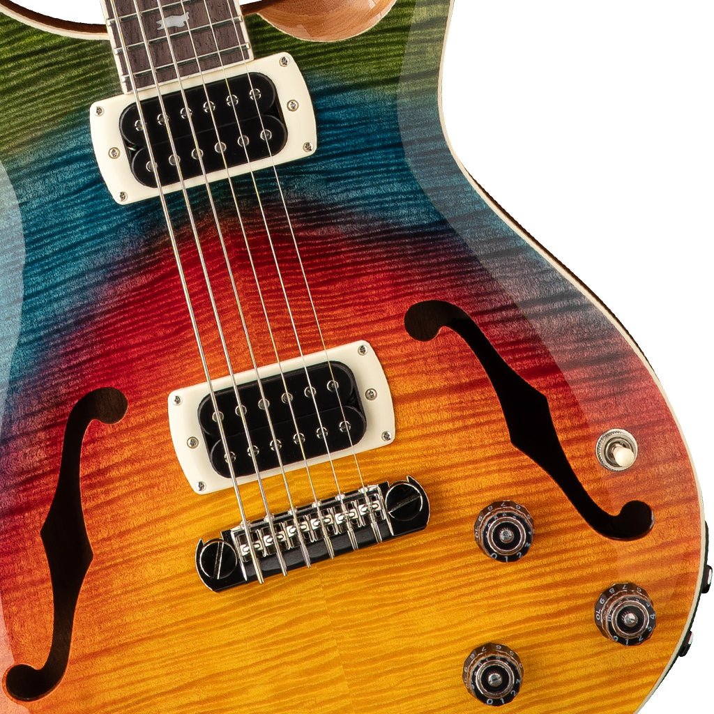 PRS SE Ed Sheeran Hollowbody I Piezo Baritone Electric Guitar - Kaleidoscope Electric Guitars Sky Music