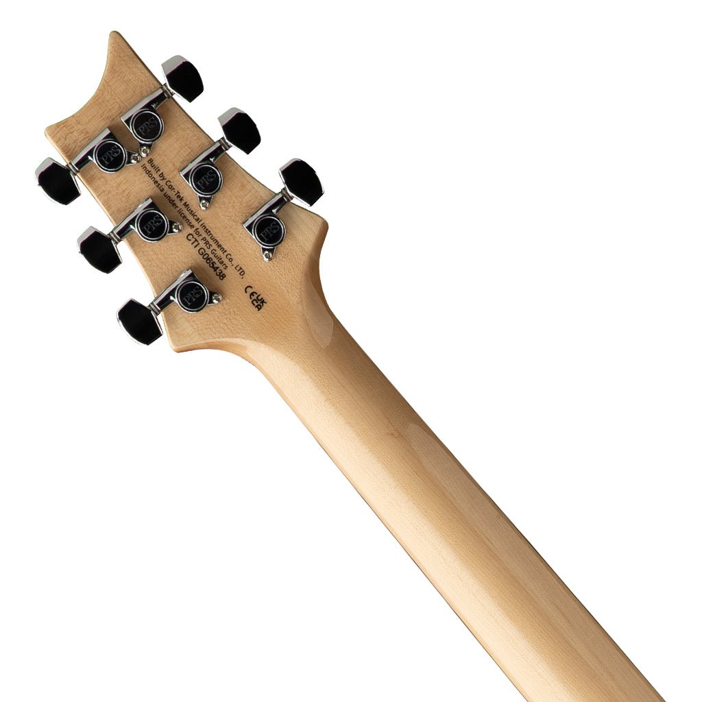 PRS SE Exotic Veneer Limited Edition Custom 24 Swamp Ash Burl - Natural Electric Guitars Sky Music
