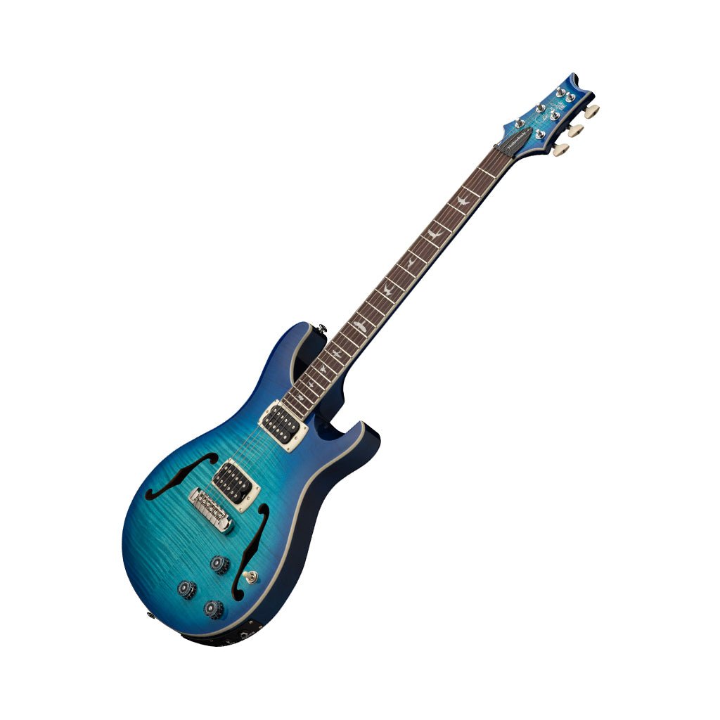 PRS SE Flatback Hollowbody I Piezo Electric Guitar - Lake Blue Electric Guitars Sky Music