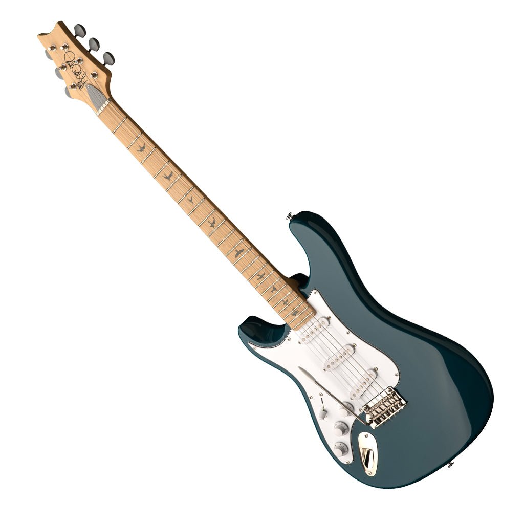 PRS SE Silver Sky Maple Fretboard Left Handed - Nylon Blue Electric Guitars Sky Music