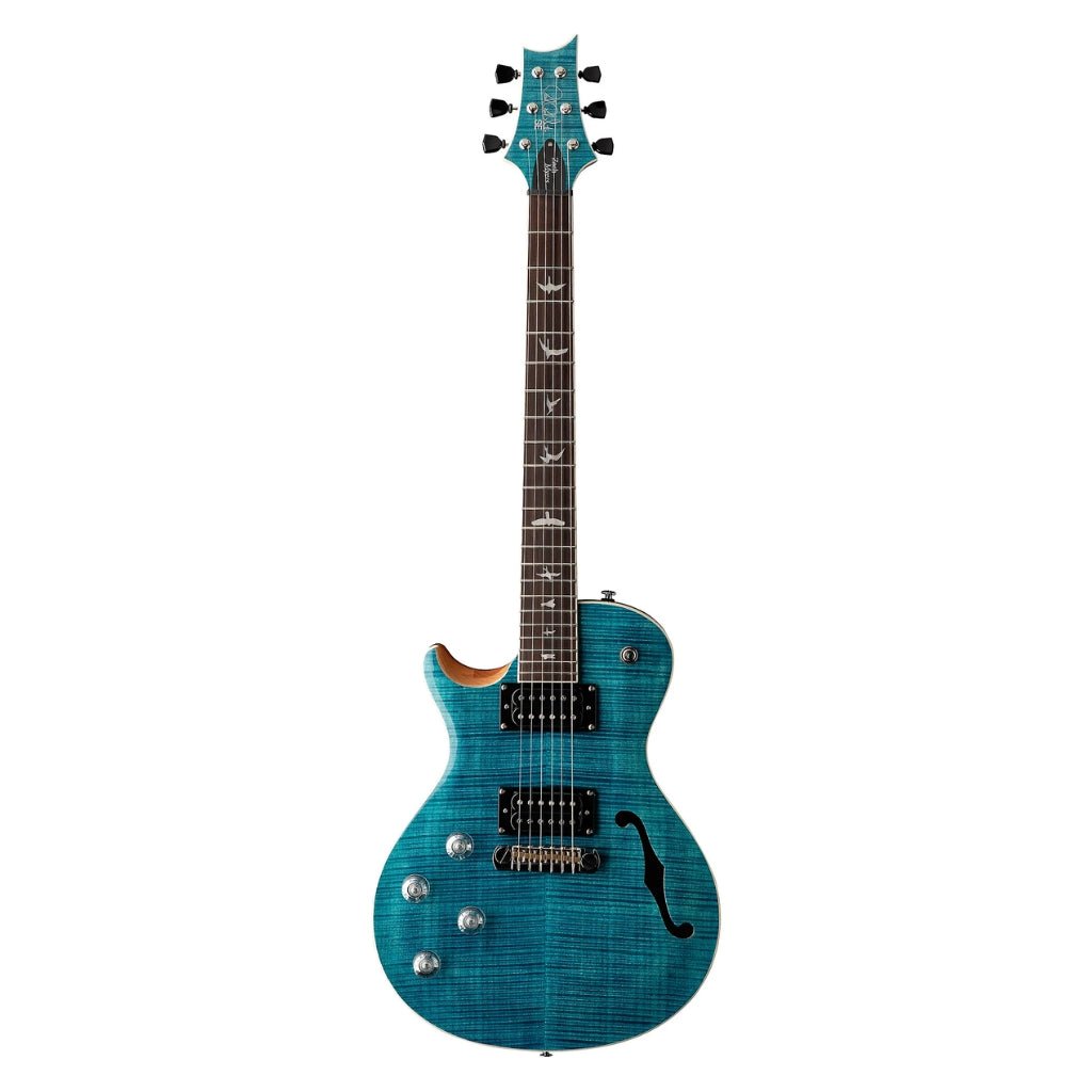 PRS SE Zach Myers 594 Semi-Hollow Left Handed Electric Guitar - Myers Blue Electric Guitars Sky Music