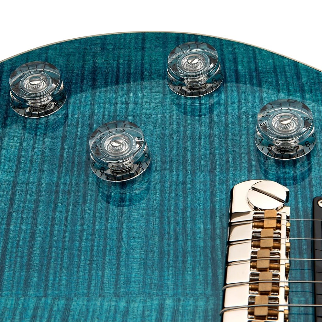 PRS SE Zach Myers 594 Semi-Hollow Left Handed Electric Guitar - Myers Blue Electric Guitars Sky Music