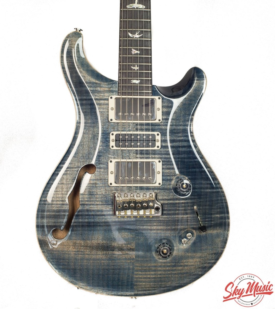 PRS Special Semi Hollow - Faded Whale Blue Electric Guitars Sky Music