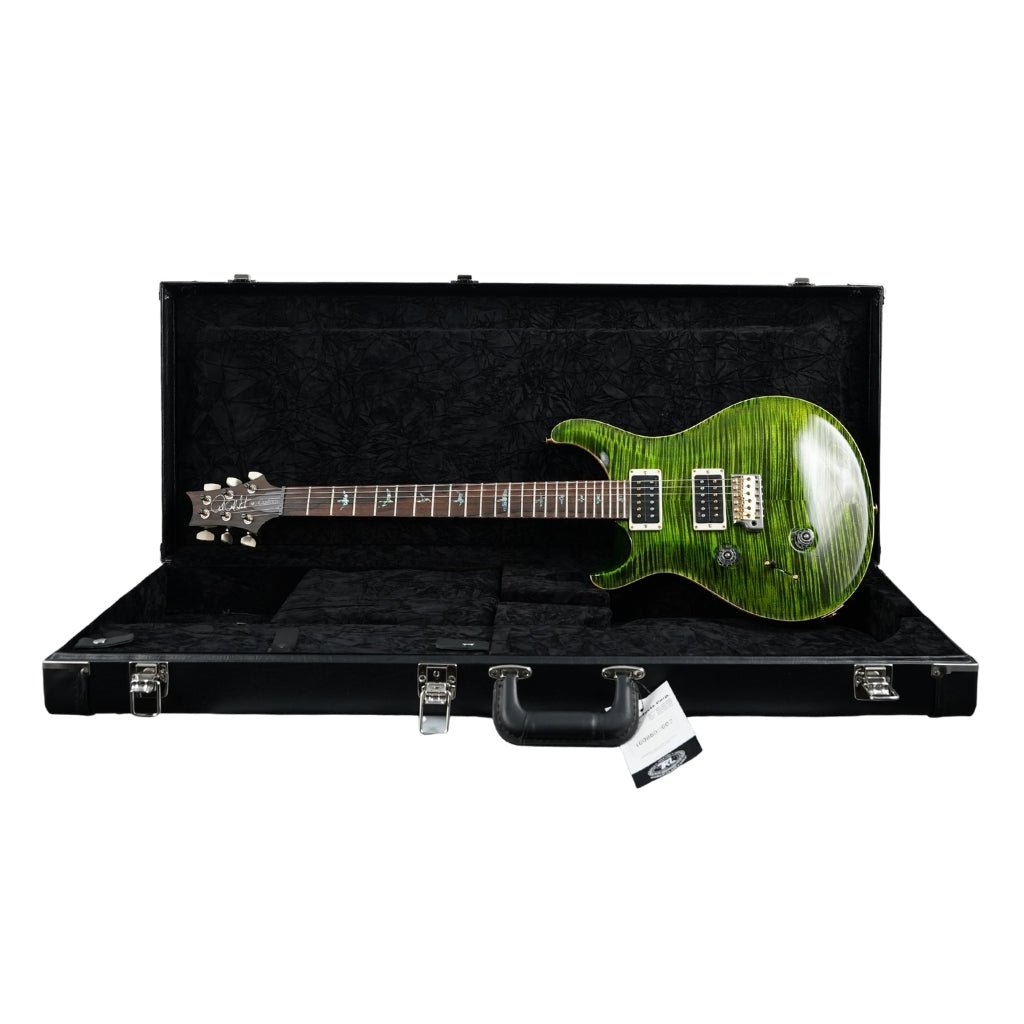 PRS Wood Library Custom 24 Left-Handed 10-Top Electric Guitar - Jade, Flame Top Electric Guitars Sky Music