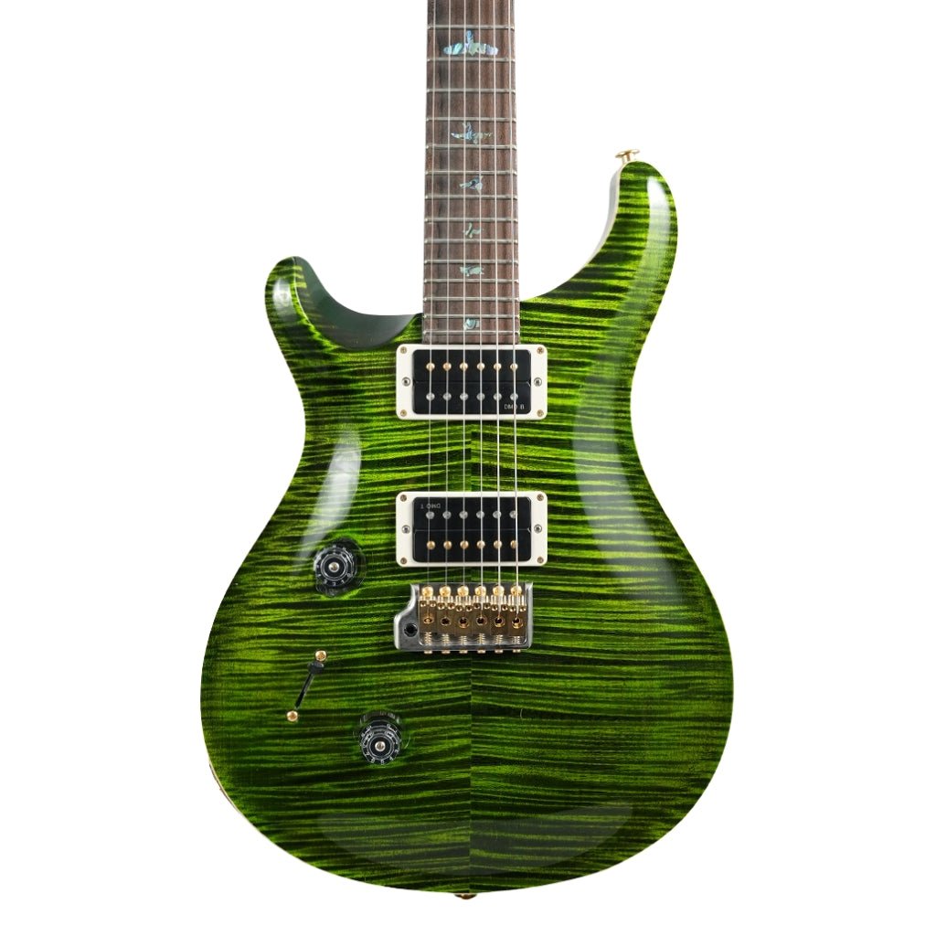 PRS Wood Library Custom 24 Left-Handed 10-Top Electric Guitar - Jade, Flame Top Electric Guitars Sky Music