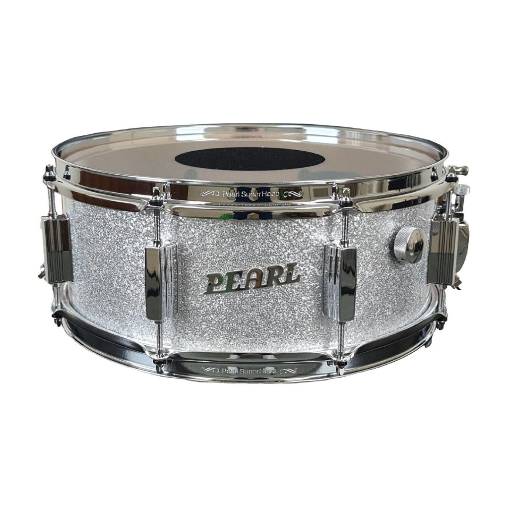 Pearl 14" x 5.5" 75th Anniversary President Series Deluxe Lauan Snare Drum Silver Sparkle