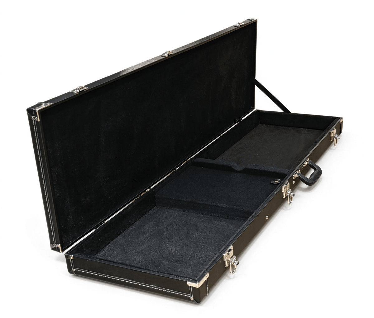 Rainbow Electric Guitar Hard Case, Black Vinyl Exterior with Black Velvet Interior Electric Guitar Cases & Gigbags Sky Music