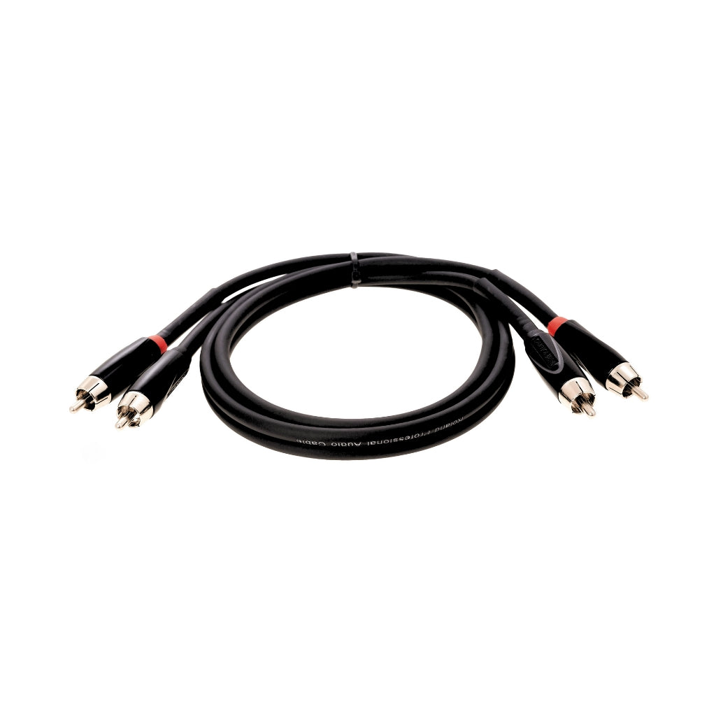 Roland - RCC-10-2R2R 2RCA to 2RCA Black Series - Dual RCA Cable 10ft