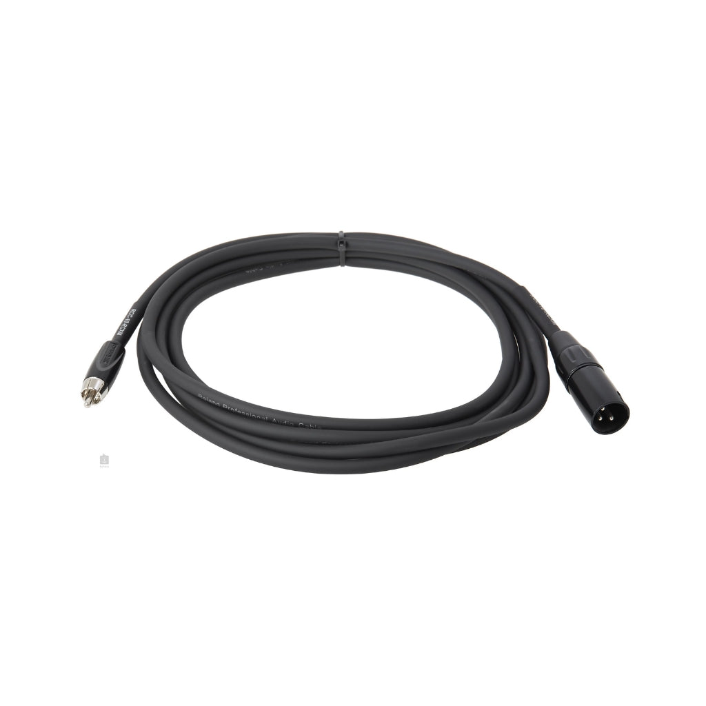 Roland - RCC-10-RCXM XLR male to RCA - Black Series Interconnect Cable 10ft