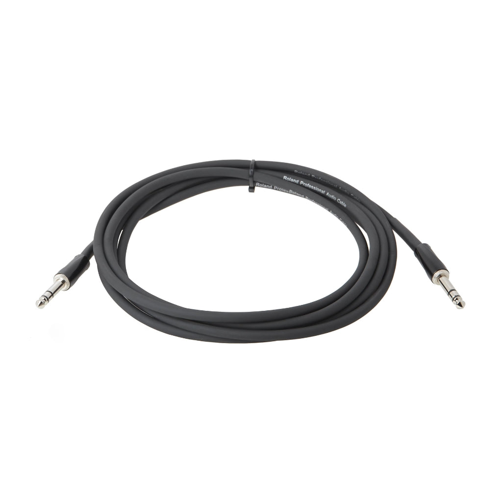 Roland - RCC-15-TRTR 1/4-inch TRS Black Series - Interconnect Stereo Cable 15ft