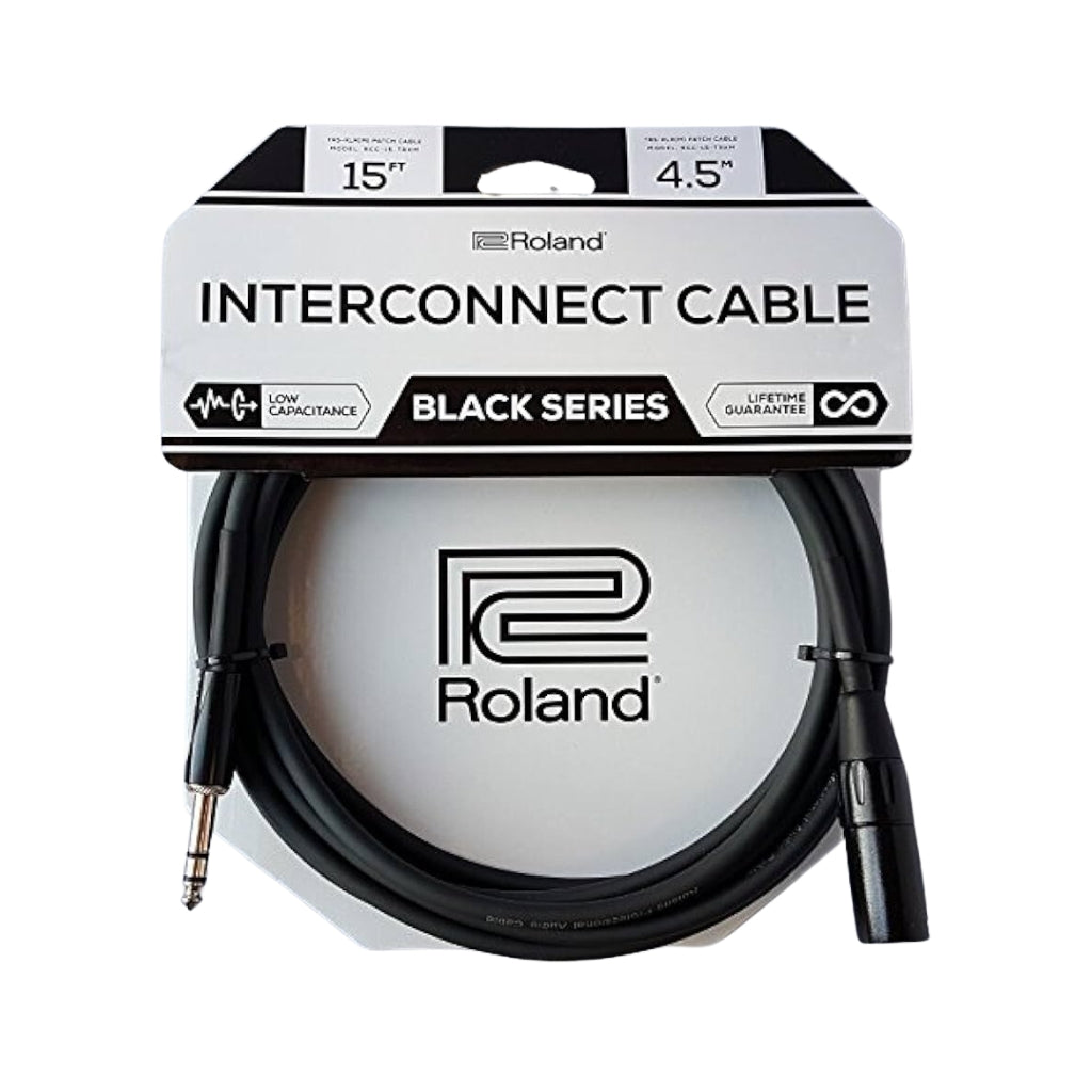 Roland - RCC-15-TRXM TRS to XLRM - Balanced Interconnect Cable 15ft