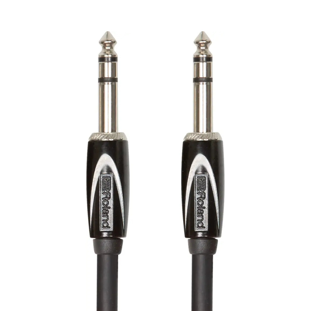 Roland - RCC5TRTR 1/4-inch TRS Black Series - Interconnect Cable 5ft