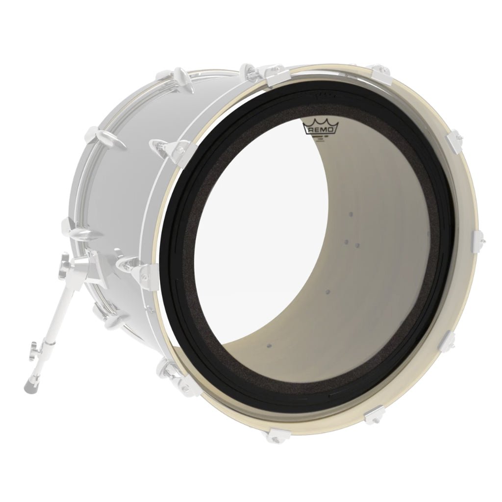 Remo SMT Emperor Clear 22" Bass Drum Drum Heads Sky Music