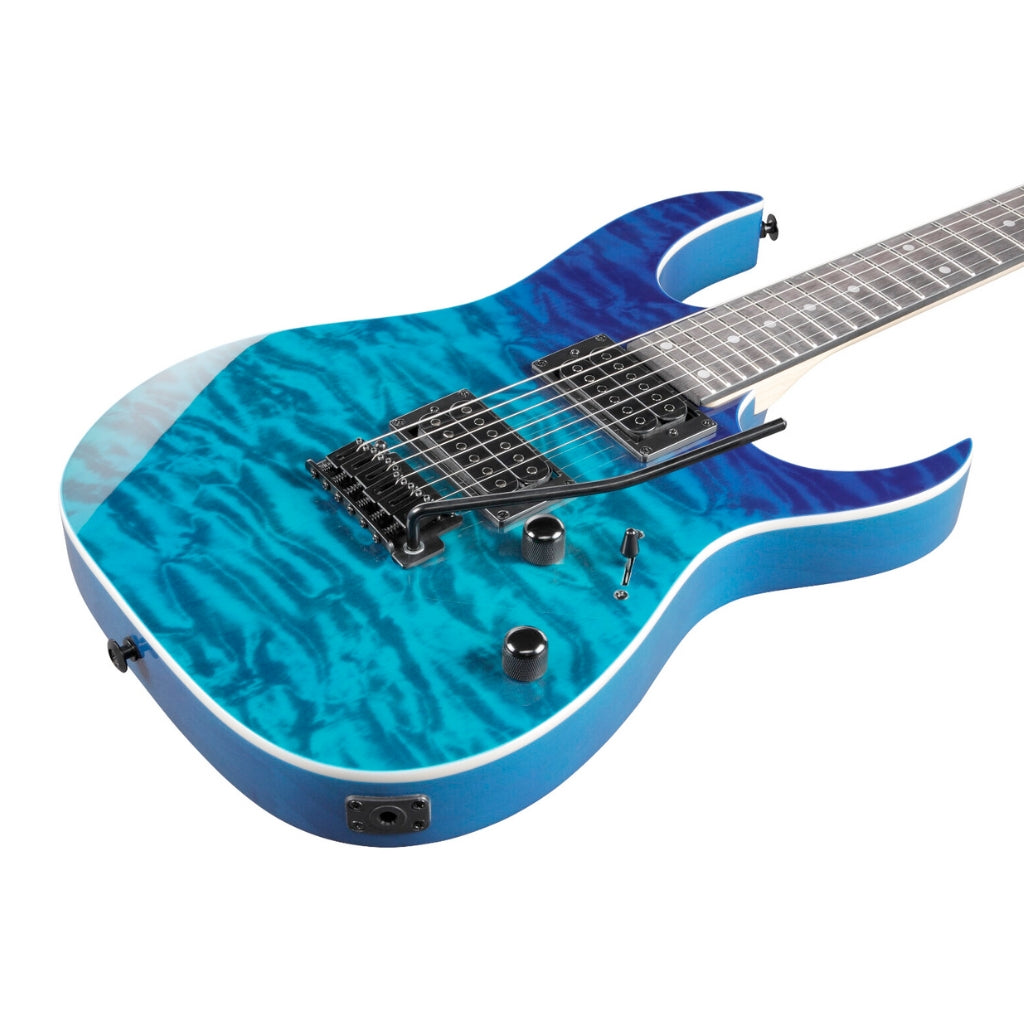 Ibanez - RG120QASP Electric Guitar - Blue Gradation