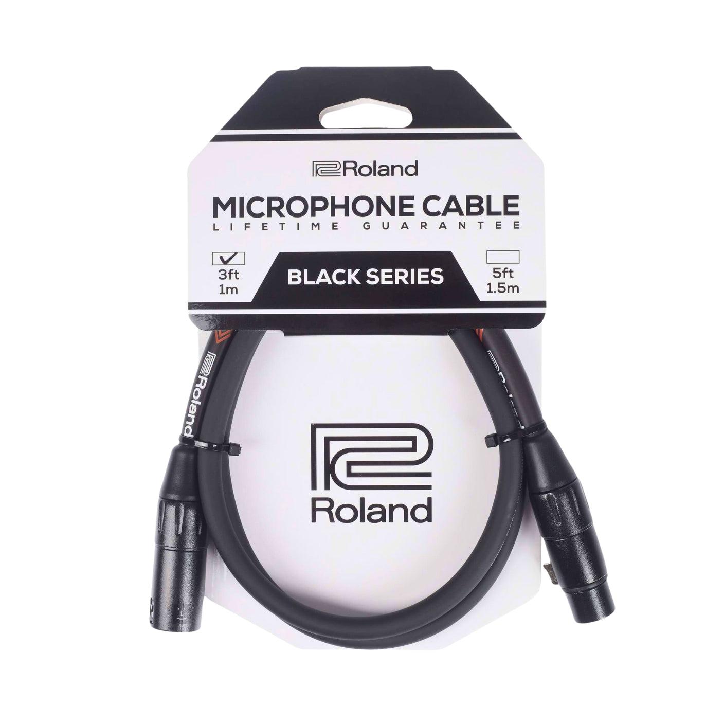 Roland - RMC-B3 Black Series - Microphone Cable 3ft