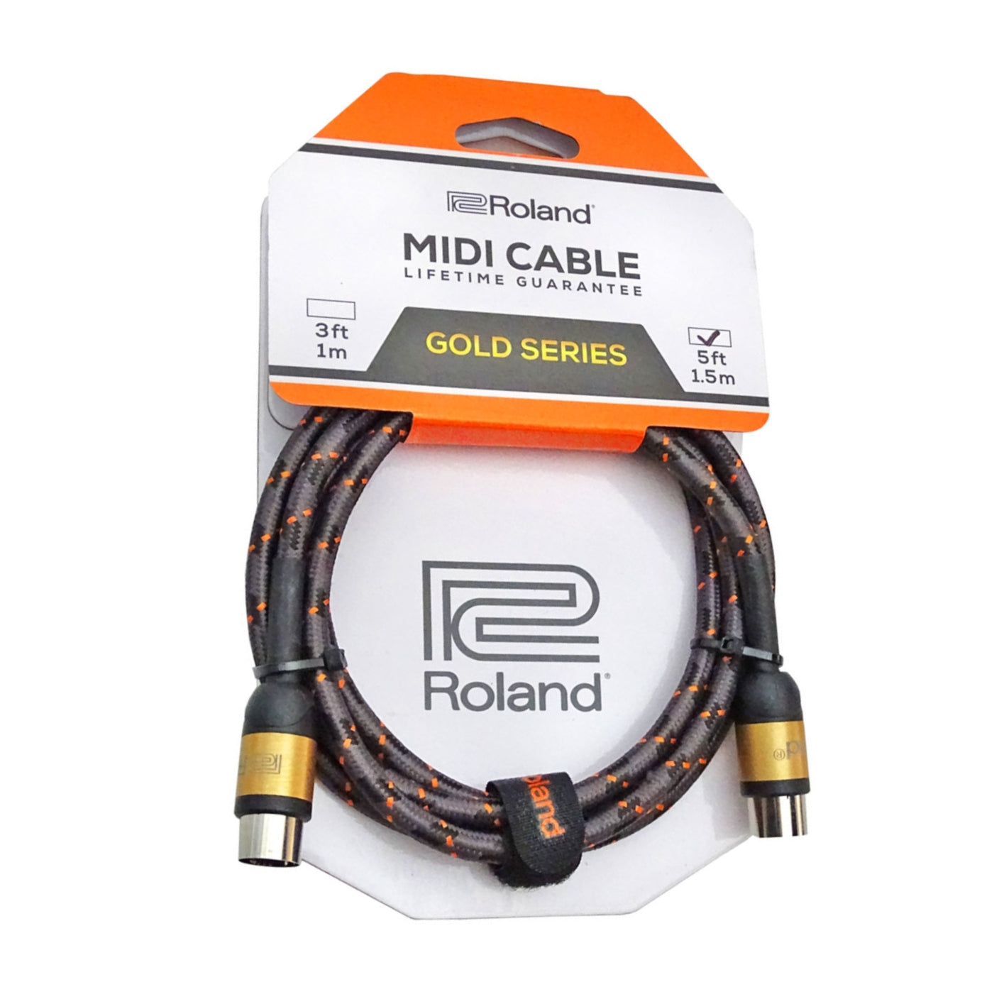 Roland - RMIDI-G5 Gold Series Straight to Same - MIDI Cable 5ft