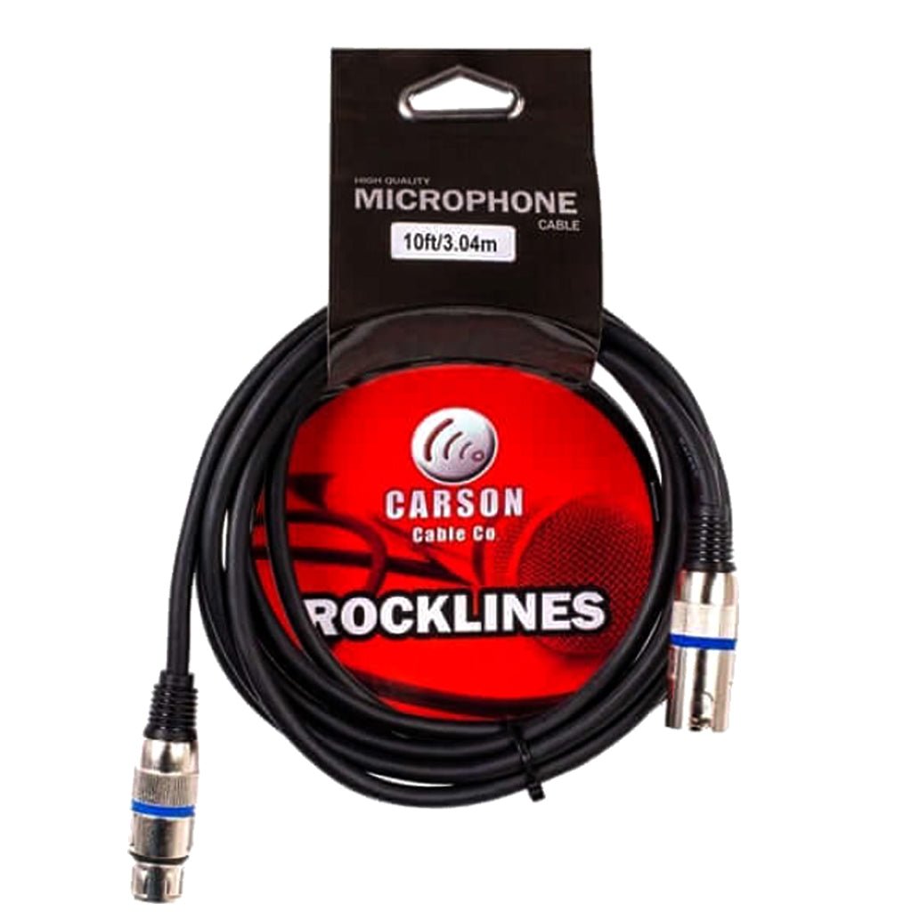 Rockline Audio Patch Cable 10ft XLR M to XLR F Audio Cables Sky Music