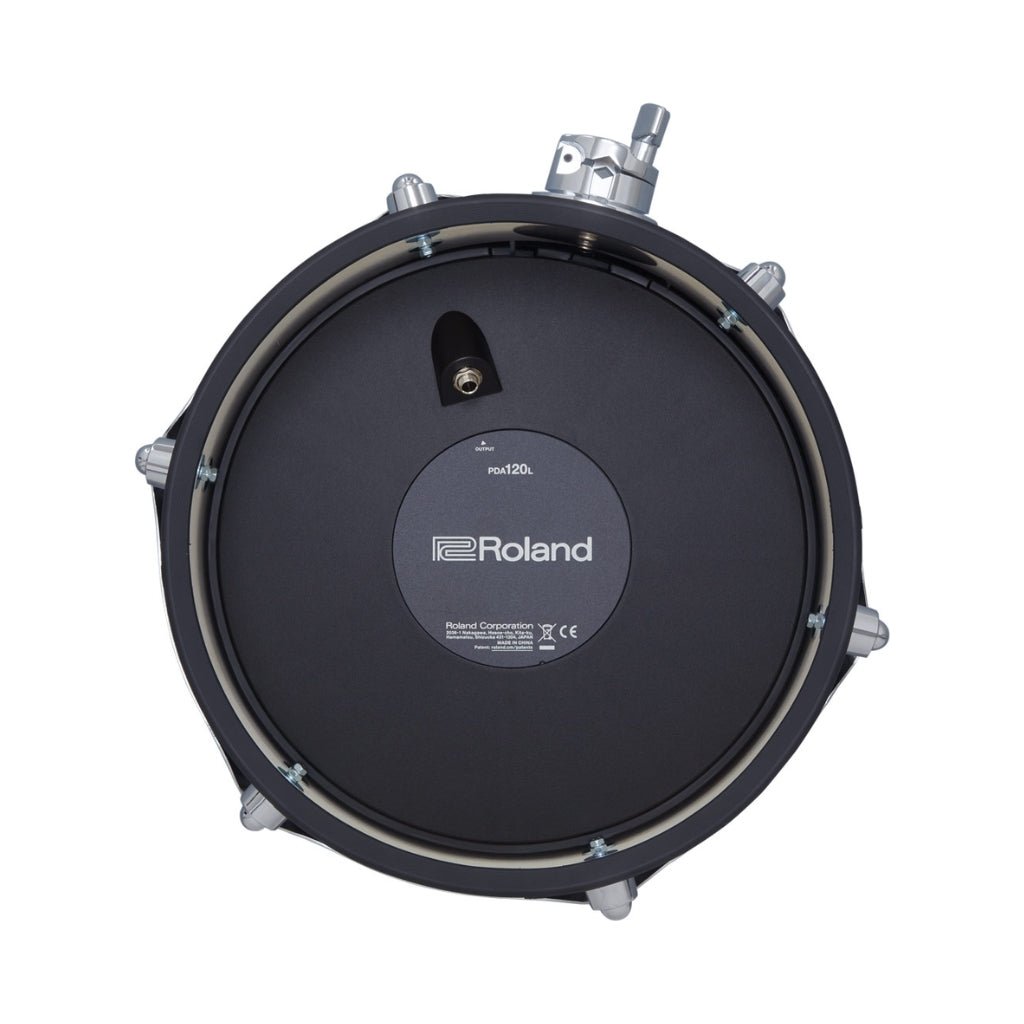 Roland PDA120LBK V-Drums Acoustic Design Tom Pad - 12 x 4 inch, Black Electronic Drum Parts, Pads & Triggers Sky Music