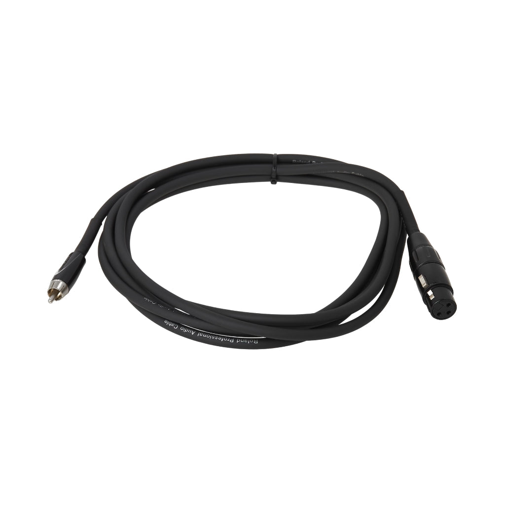 Roland RCC-10-RCXF XLR female to RCA Black Series Interconnect Cable 10ft Cables Sky Music