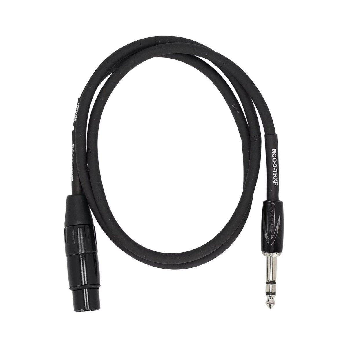 Roland RCC-3-TRXF TRS to XLRF Balanced Interconnect Cable 3ft Cables Sky Music