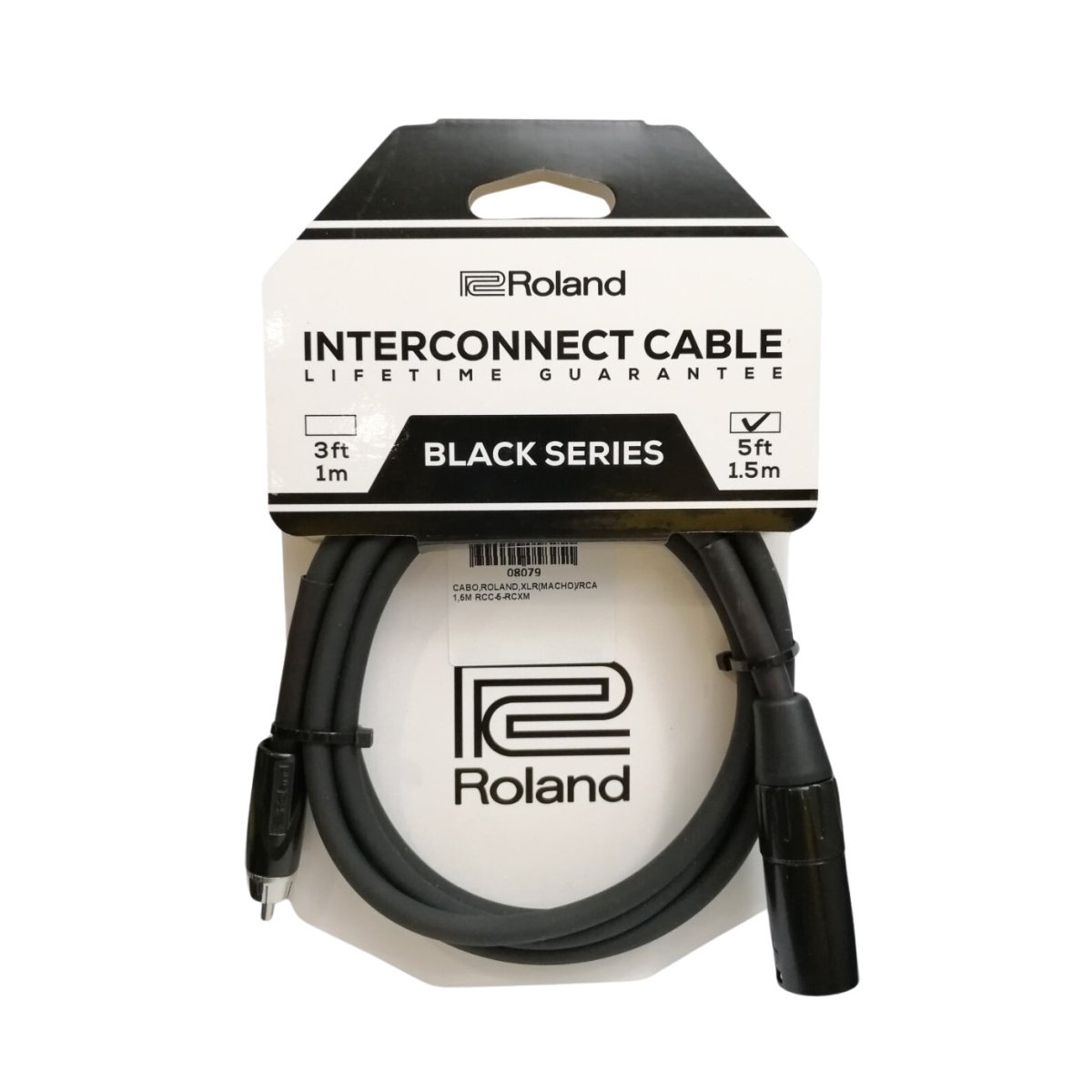 Roland RCC-5-RCXM XLRM to RCA Interconnect Cable 5ft Cables Sky Music