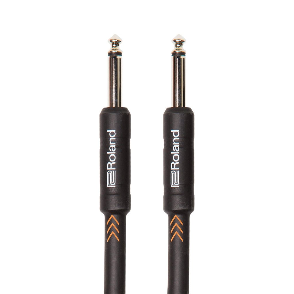 Roland RIC-B15 Straight 1/4-inch Black Series Instrument Cable 15ft Cables Sky Music
