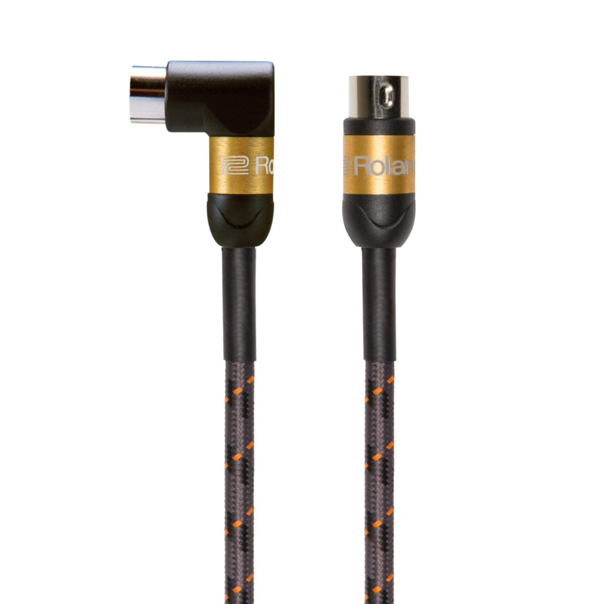 Roland RMIDI-G5A Gold Series Straight to Right-Angle MIDI Cable 5ft Cables Sky Music