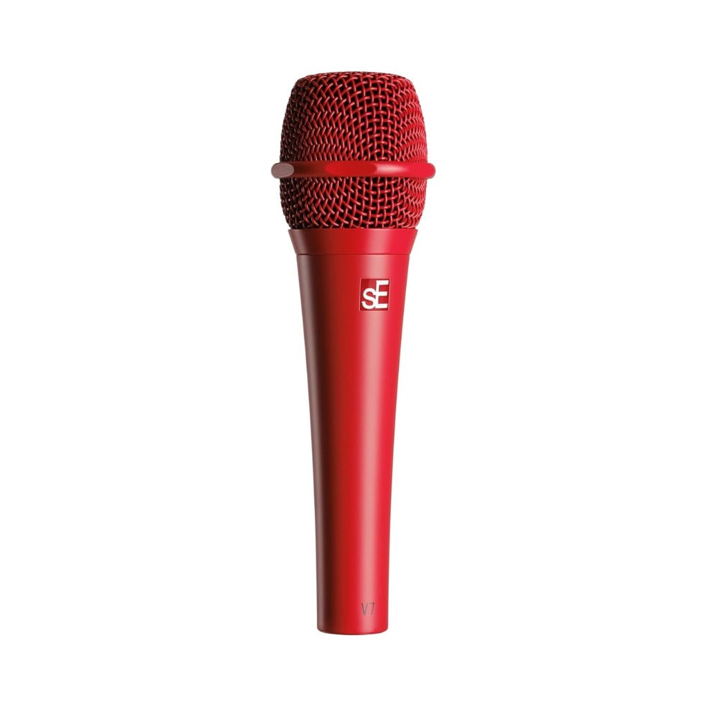 sE Electronics V7 Supercardioid Dynamic Handheld Vocal Microphone - Red Microphones Sky Music