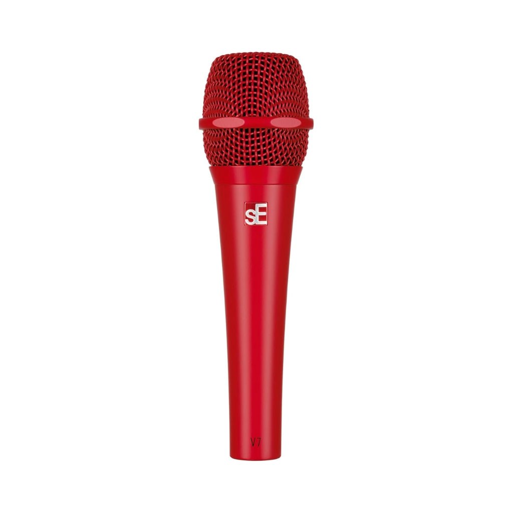 sE Electronics V7 Supercardioid Dynamic Handheld Vocal Microphone - Red Microphones Sky Music