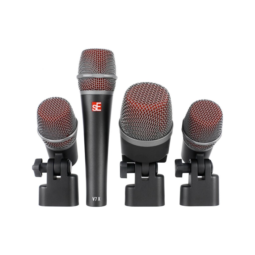 sE V PACK VENUE Drum Microphone Pack (V KICK / 2 x V BEAT / 2 x V CLAMP / V7 X in Flight Case) Microphones Sky Music