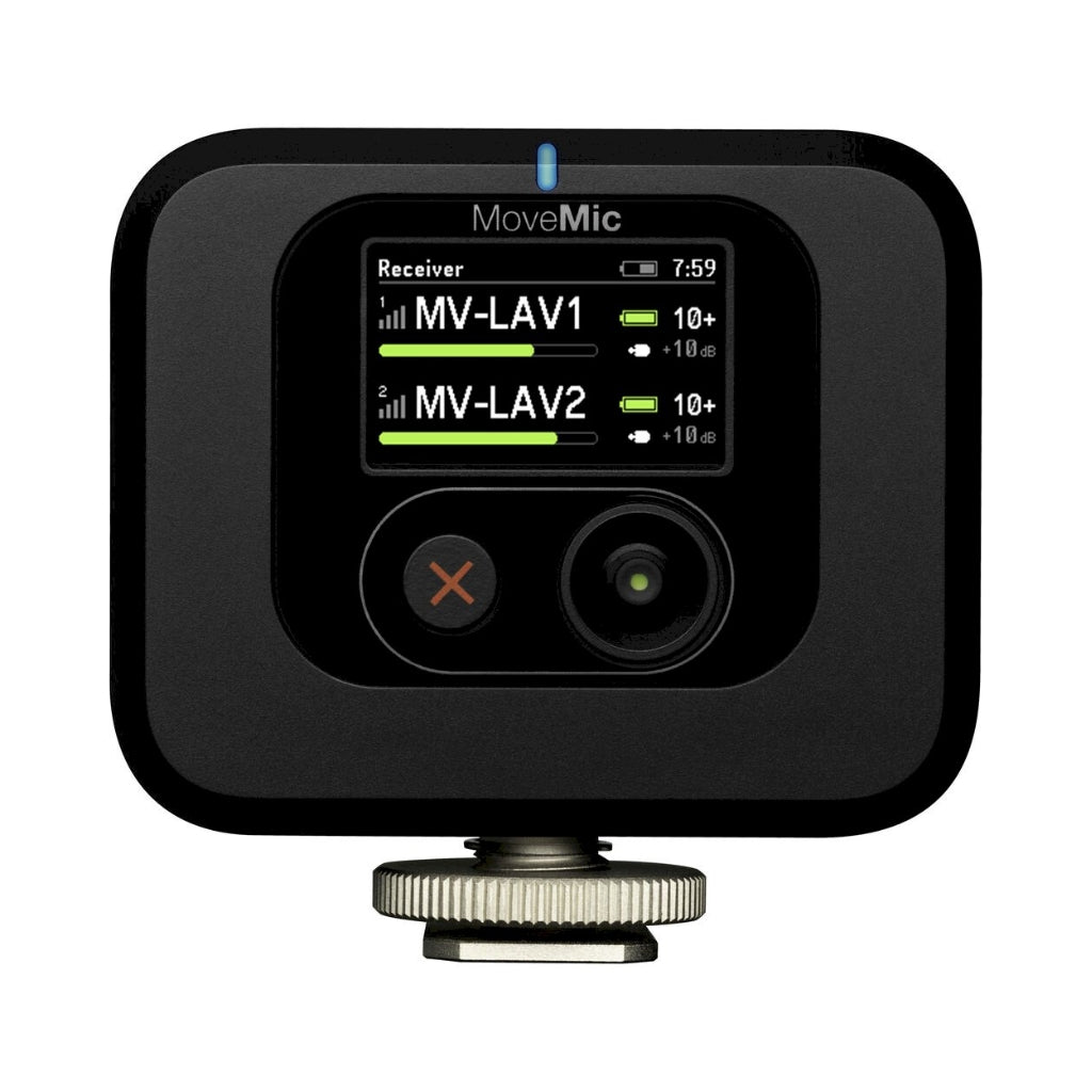 Shure - Dual MoveMic Lavalier Microphones - and MoveMic Receiver Kit with Charging Cases