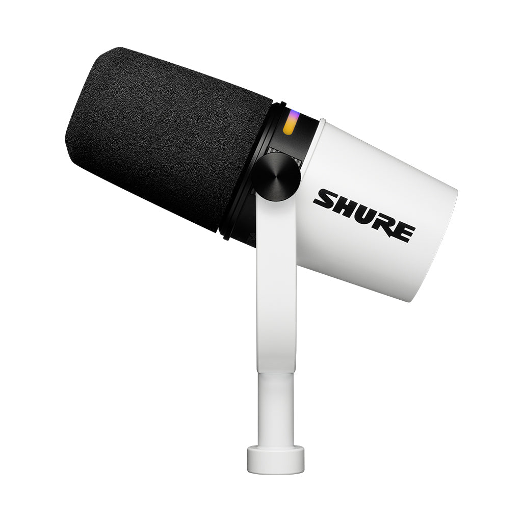 Shure Motiv MV7+ Podcast Microphone White Microphones Sky Music