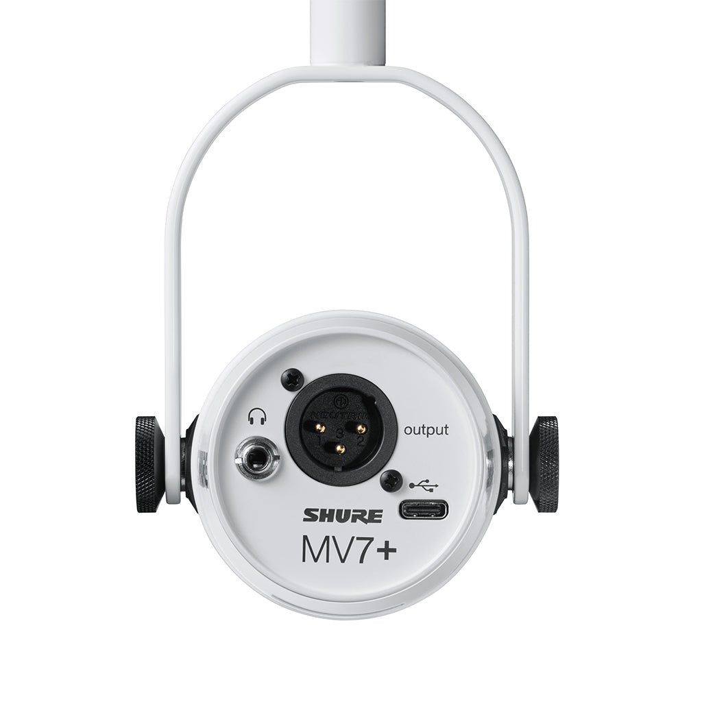 Shure Motiv MV7+ Podcast Microphone White Microphones Sky Music