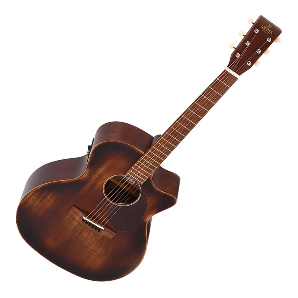 Sigma GMC15E Aged Grand Auditorium Mahogany with EQ Acoustic Guitars Sky Music