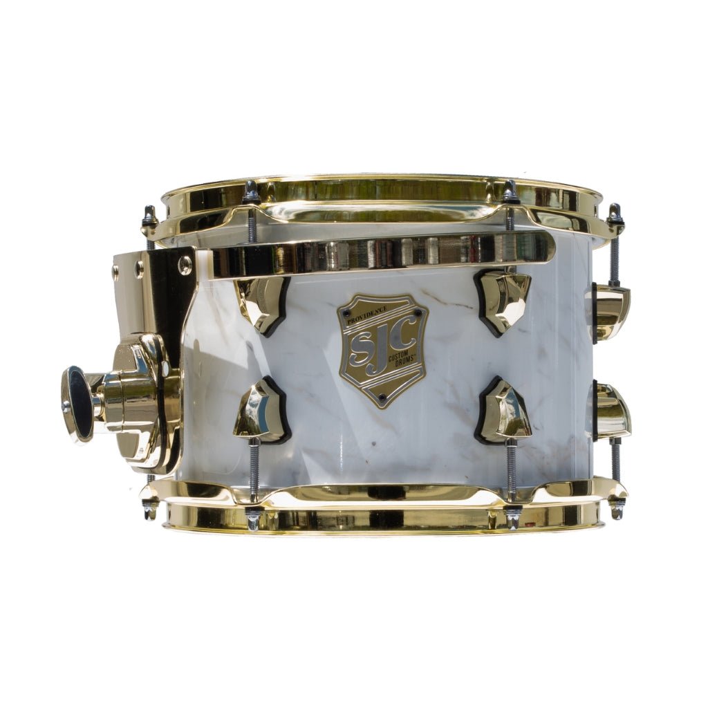 SJC Custom Drums Providence Series Maple 3-Piece Shell Pack 22-inch - Calcutta White Acoustic Drums Sky Music