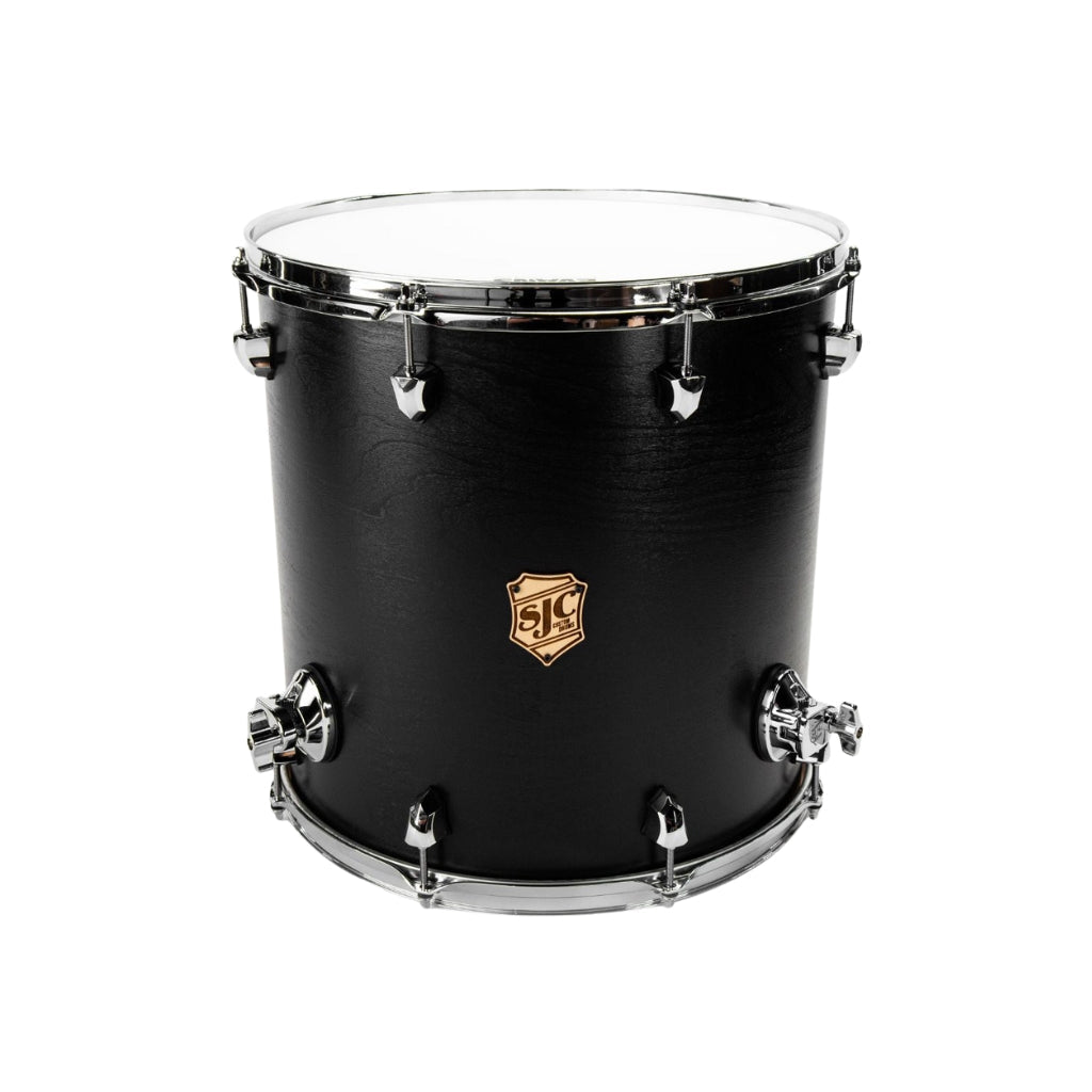 SJC Custom Drums Tour Series Maple 3-Piece Shell Pack 22-inch - Matte Black USA Made Acoustic Drums Sky Music