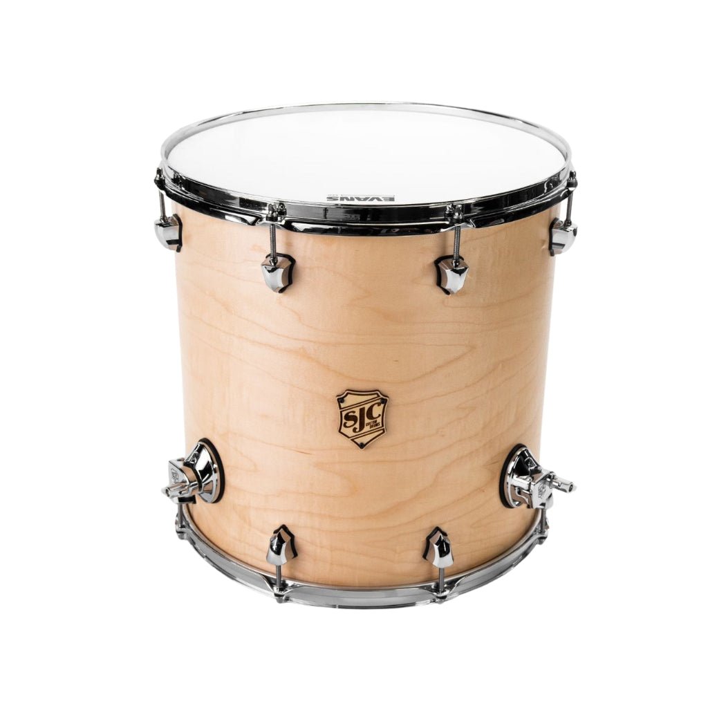 SJC Custom Drums Tour Series Maple 3-Piece Shell Pack 22-inch - Natural USA Made Acoustic Drums Sky Music