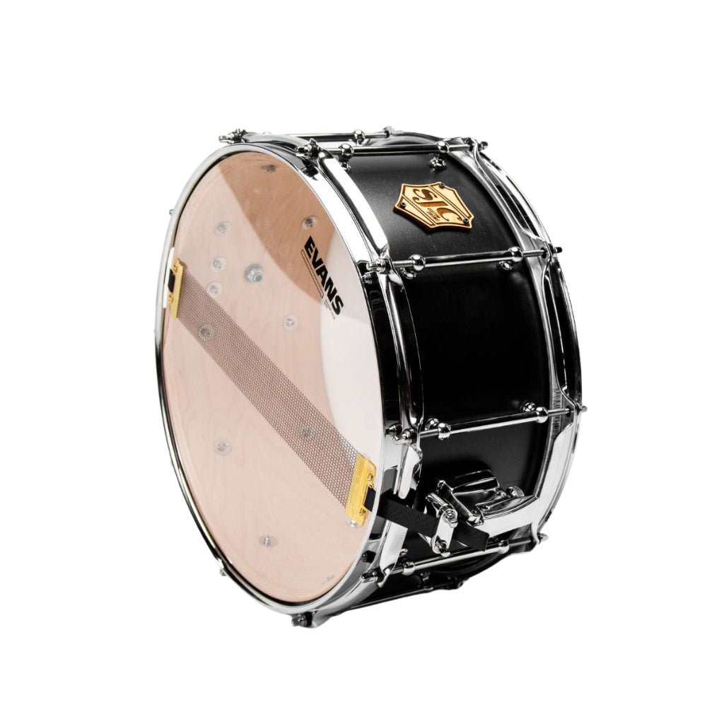SJC Custom Drums Tour Series Maple Snare Drum 6.5x14-inch - Matte Black Snare Drums Sky Music