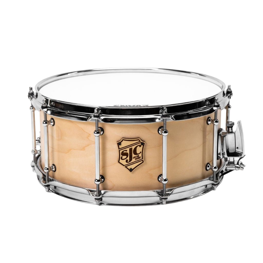 SJC Custom Drums Tour Series Maple Snare Drum 6.5x14-inch - Natural Snare Drums Sky Music