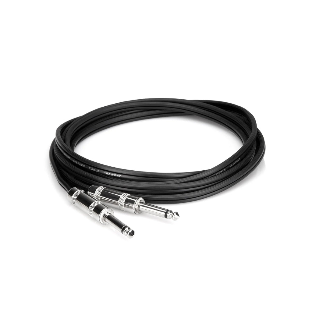 Hosa Technology - 1/4 in TS to Same - Black Zip Speaker Cable 5ft