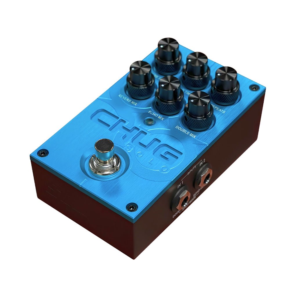 Solar Chug Solo Pedal - Doubler Echo Reverb Effects Pedals Sky Music