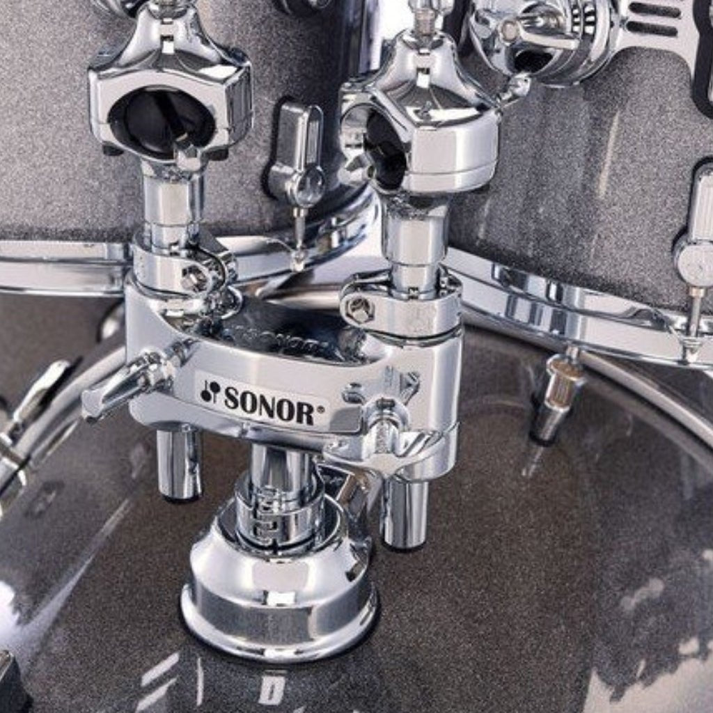 Sonor AQ2 Series Stage 5-Piece Shell Pack with 4000 series Hardware - Titanium Quartz Acoustic Drums Sky Music