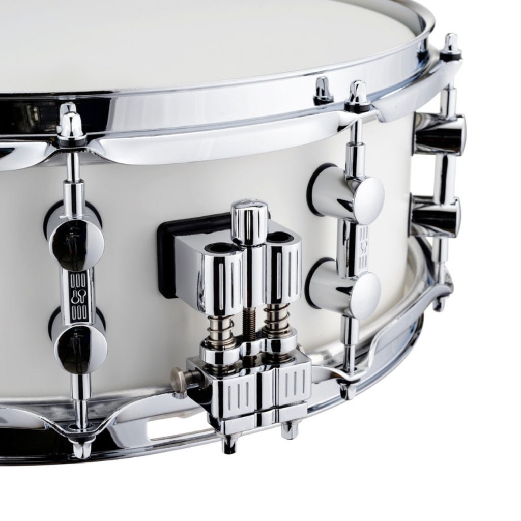 Sonor SQ1 14"x5" Snare Drum - Satin Pure White Acoustic Drums Sky Music