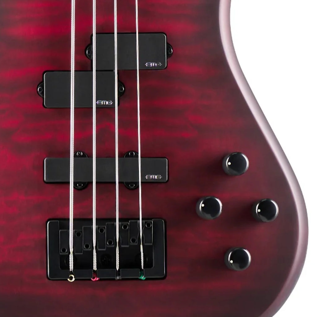 Spector - Pulse 4 Bass Guitar - Black Cherry Matte
