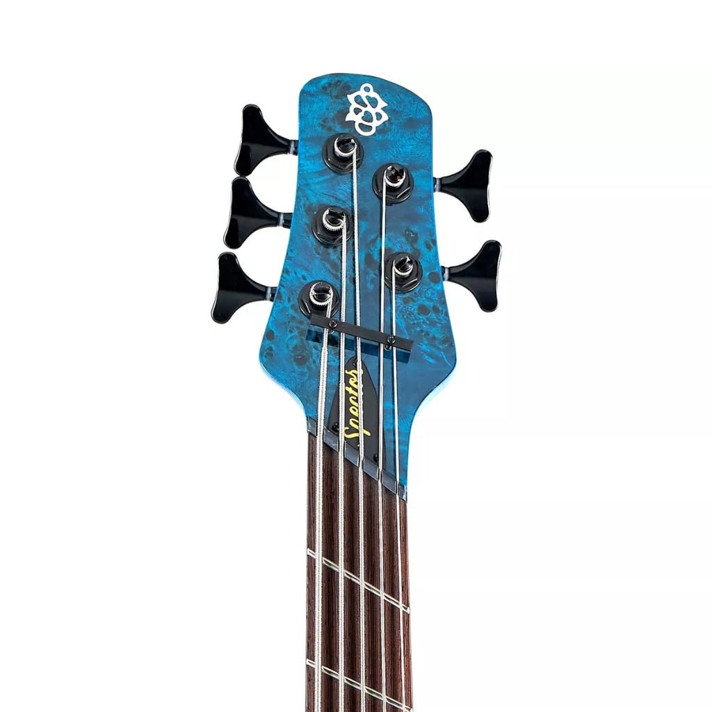 Spector Dimension 5 M/S Bass Guitar - Black & Blue Gloss Bass Guitars Sky Music