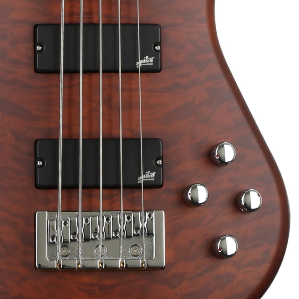 Spector Legend 5 Bass Guitar Aguilar Pickups - Walnut Stain Bass Guitars Sky Music
