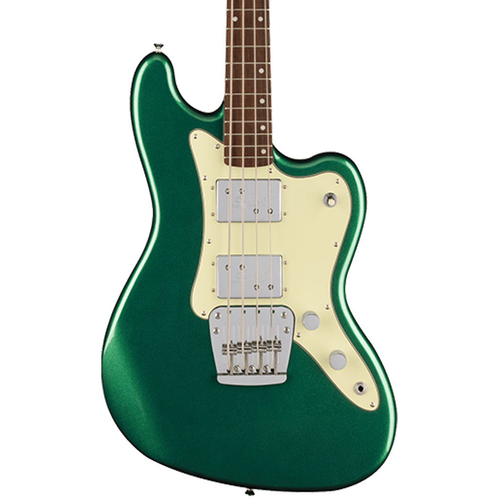 Squier Paranormal Rascal Bass HH, Laurel Fingerboard, Mint Pickguard, Sherwood Green