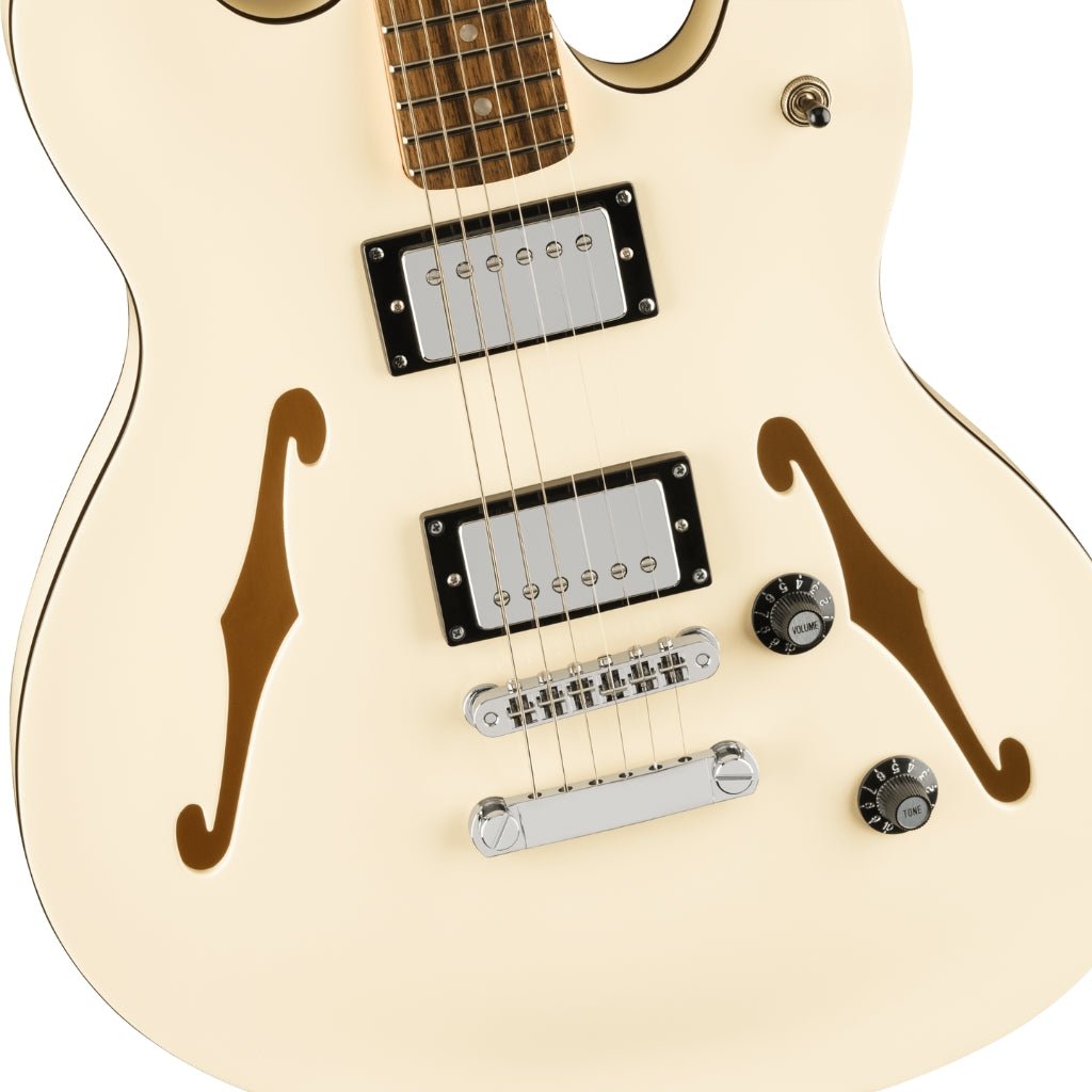Squier Affinity Series Starcaster Deluxe Laurel Fingerboard - Olympic White Electric Guitars Sky Music